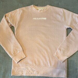 Dusty pink Fire Island Pines sweatshirt size small